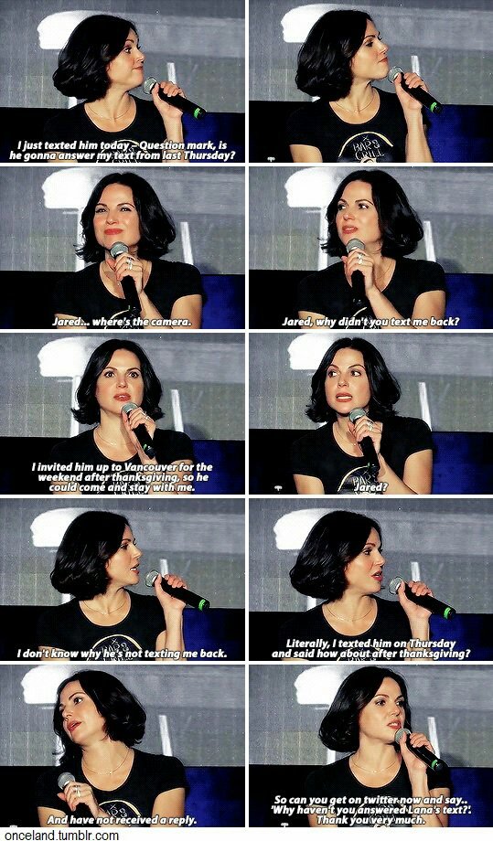 weareouat's tweet photo. "Do you still talk to Jared?"

I love how close they are 😂😭❤
#RegalBeliever #Lared #OUATcast #WhyHaven'tYouAnsweredLana'sTextJared?? https://t.co/Dtb5mdi8rX