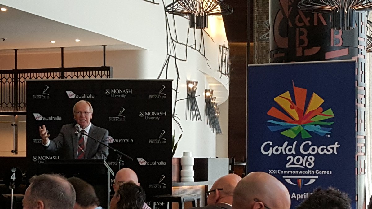 .<a href="/GC2018/">高程</a> Chair Peter Beattie AC @SmartState1 speaking at <a href="/melbpressclub/">Melbourne Press Club</a> on planning for the major events legacy of the Commonwealth Games.