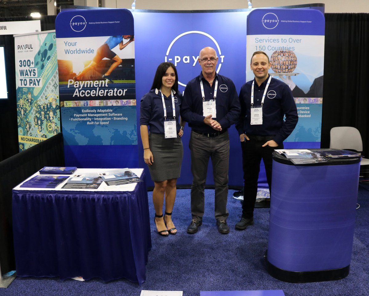 i_payout's tweet photo. i-payout had a great time at @money2020. Thanks to everybody who stopped by our booth to chat about payments! #ipayout #fintech #money2020 https://t.co/ykzsLJpH9i