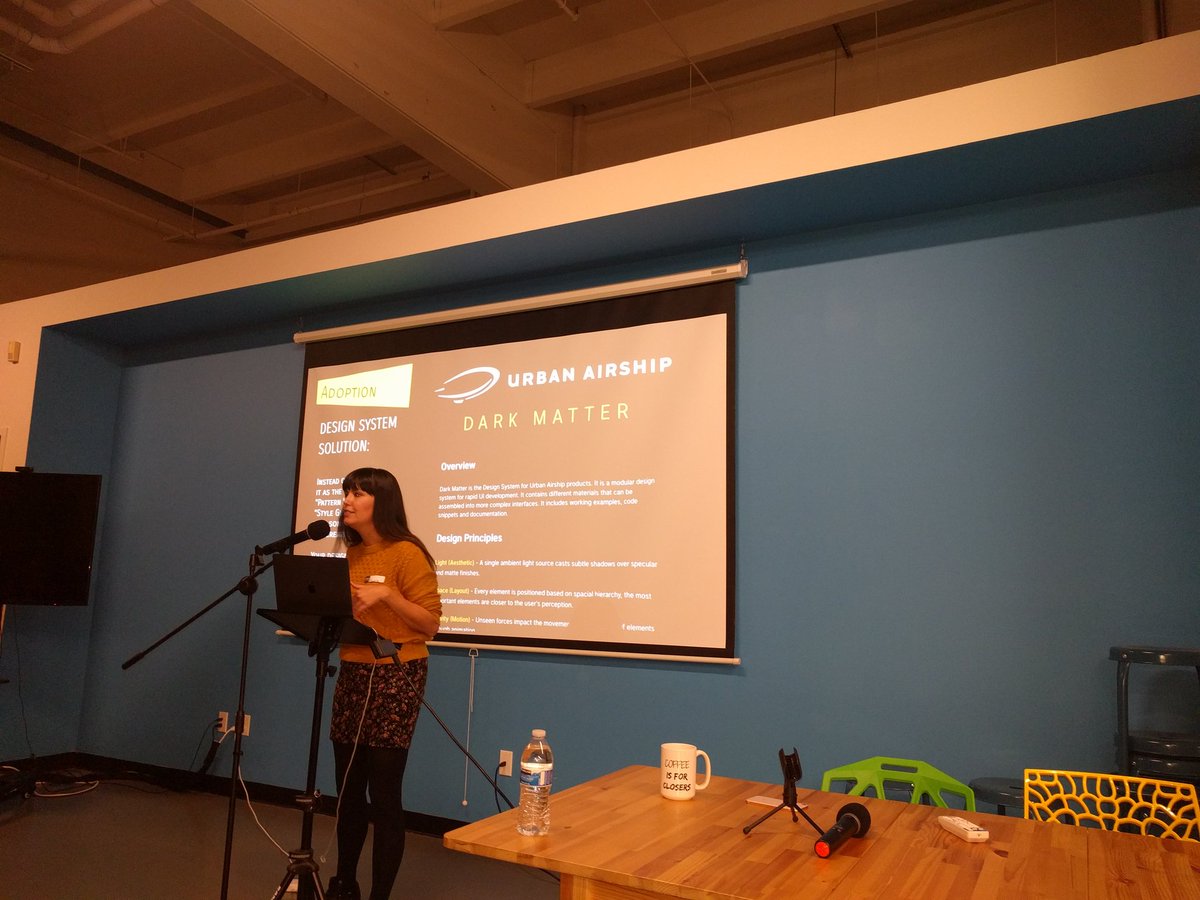 TheMikeJang's tweet photo. #pdxUX @nicolemors branded the @urbanairship UX style guide, cc @colindean https://t.co/sWpl4oog2F