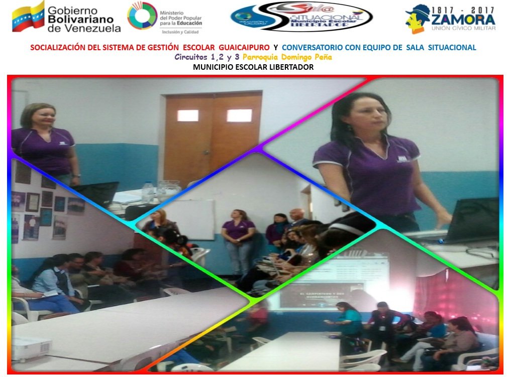 luciadsz13's tweet photo. Socialización del Sistema de Gestión Escolar y conversatorio con Sala Situacional. Circuitos Educativos # 4,5,9,10. Mérida. https://t.co/8cRa4t2M2C