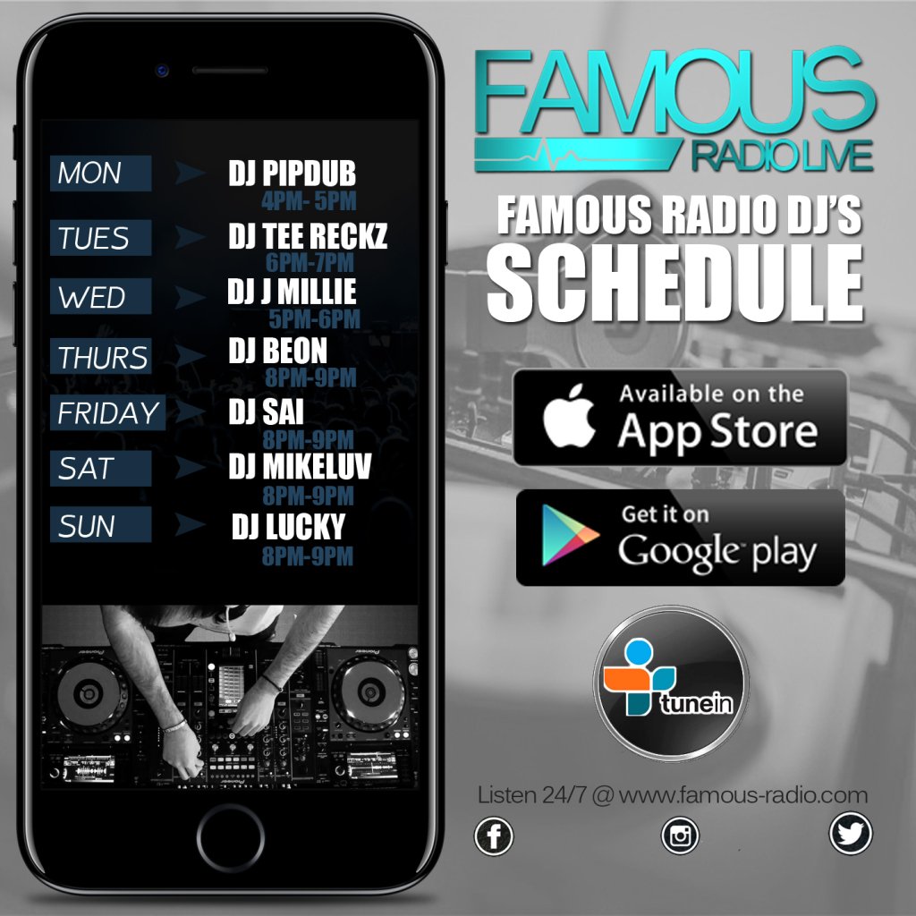 FamousRadioLive's tweet photo. FAMOUS RADIO DJ’S https://t.co/ZXhcVK7T9S https://t.co/st8ZZHiLrT
