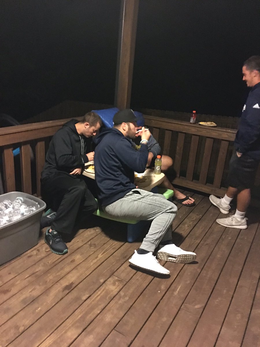 CoachRyanAplin's tweet photo. 1st Annual UTC Offensive Pumkin Carving Contest was a blast🏈 #UTC #OurWay #FootballFamily #gomocs https://t.co/uZoupcH5Uq
