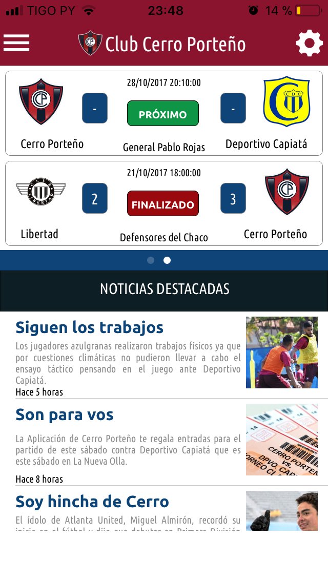 feramirezdiaz's tweet photo. @TigoSportsPY #AppCerro https://t.co/Q8C7rZEpnF