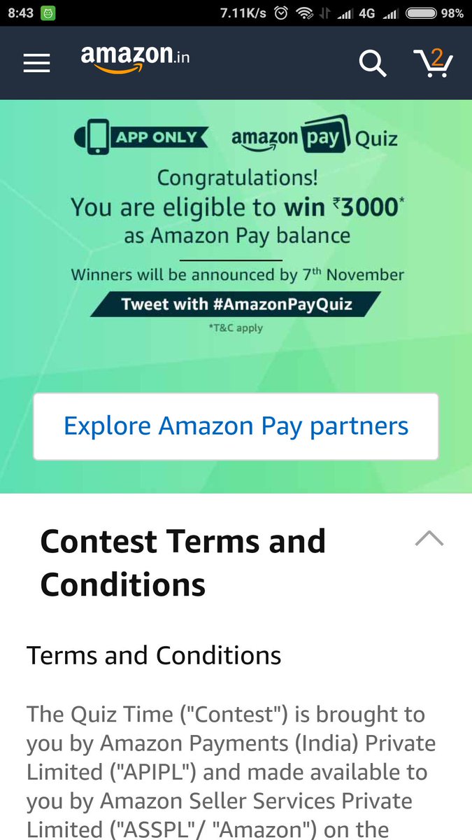kmlalitha's tweet image. #amazonappquiz