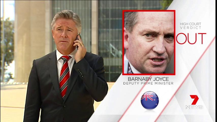 7NewsBrisbane's tweet photo. BREAKING: Deputy PM @Barnaby_Joyce declared ineligible as High Court rules on dual-citizenship. https://t.co/C7FlrKT5Q9 #citizenship7 #7News https://t.co/Ce0RWhUevd