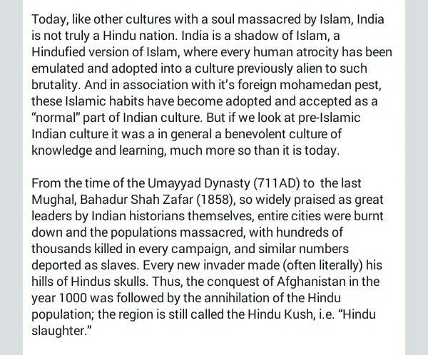 The Greatest Genocide in History

Today, like other cultures with a soul massacred by Islam, India is not truly a Hindu nation. 
.