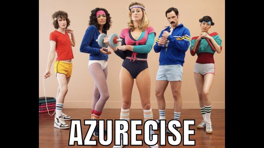 kcstreet's tweet photo. @shanselman @azurefriday Azurecise https://t.co/qUDOfJC0mt