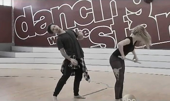 _NineAnutza's tweet photo. I guess it's lucky charm if u get ur 1st 10's after u get hit by your partner, right @markballas? 🙈😲😇👊🏻💀❤️ #TeamMarkingjay #TeamStark #dwts https://t.co/iZv57K0FXV