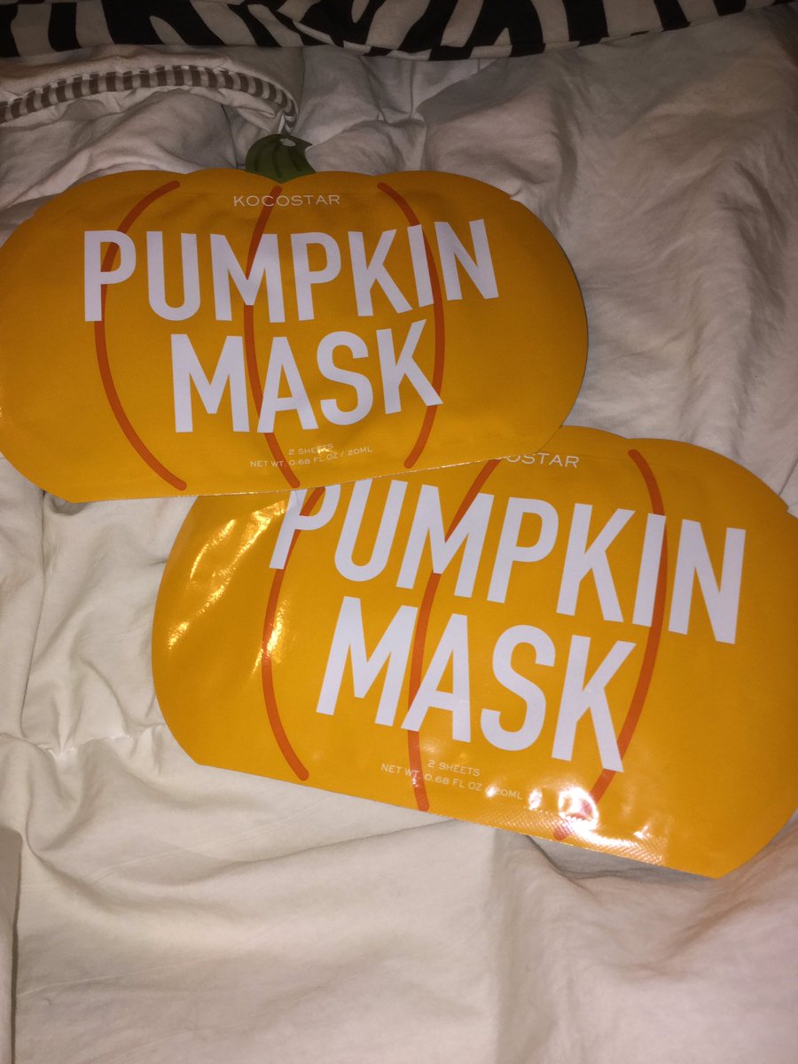 About to do a pumpkin face mask 🎃