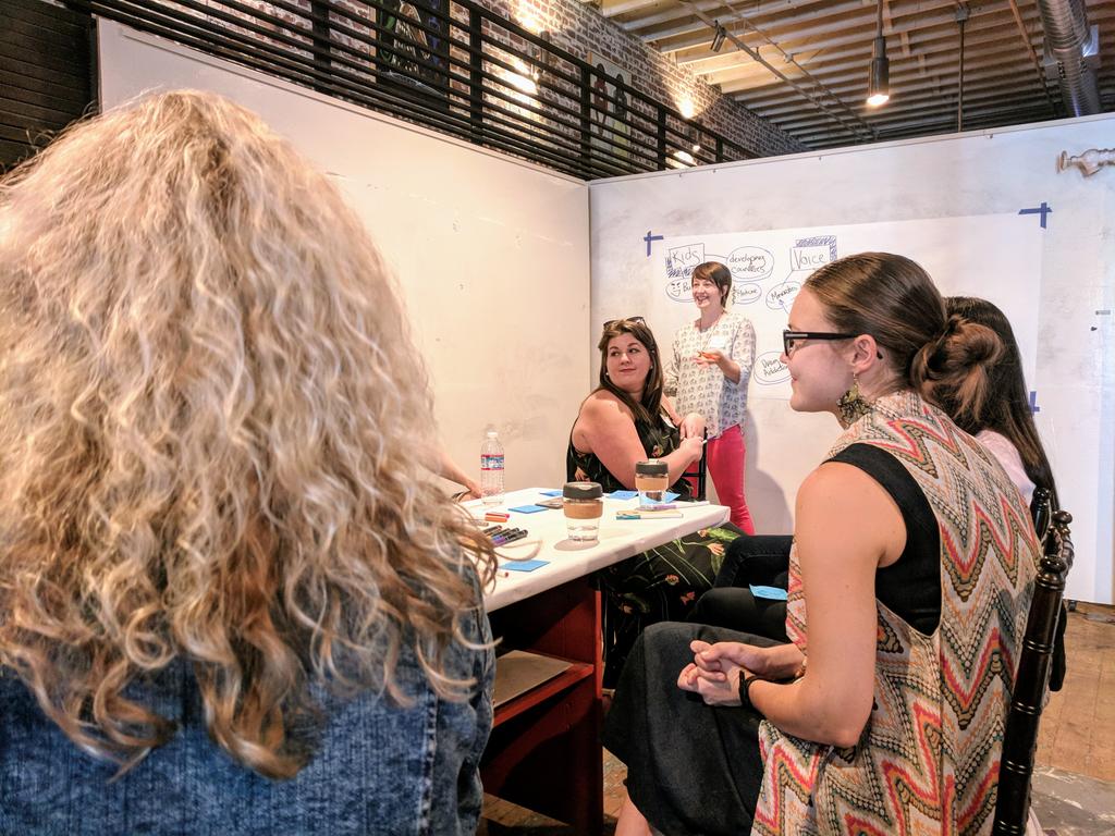 oliviadully's tweet photo. Michelle Brown, founder of Relatable helping women identify what drives their #socialresponsibility through art π¨ Amazing to see! #guildsf https://t.co/0tGDdFqNnb