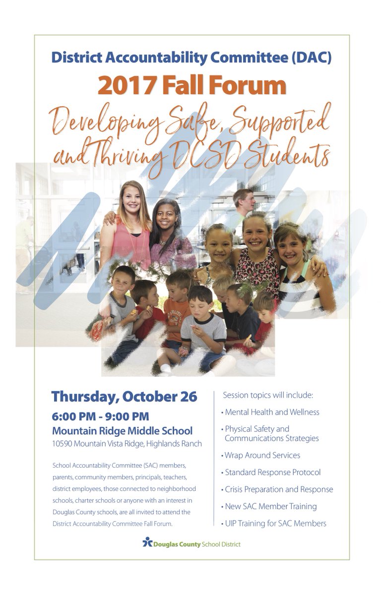 Fall District Accountability Meeting is coming up!  All community are invited!