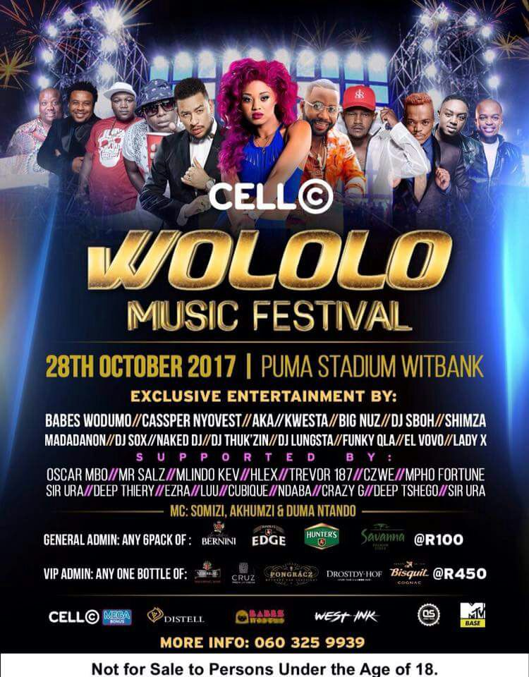 deepthierry's tweet photo. Cell C Wololo Music Festival
@BABESWODUMO @MampintshaNuz @GeorgeMzansi1 @akaworldwide #PumaStadium #WololoMusicFestival https://t.co/lwwzP9TSfN