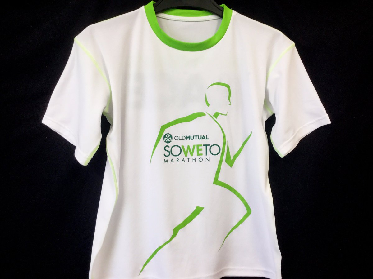 SowetoMarathon's tweet photo. The 2017 @OldMutualSA Soweto Marathon T-shirts can be collected when you fetch your race number at the Expo #ThePeoplesRace #OMSoweto2017 https://t.co/HA3xpaFOpp