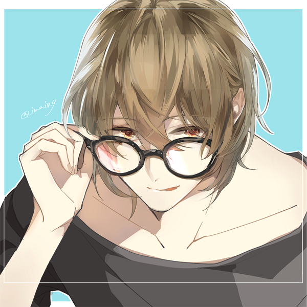 「adjusting eyewear」 illustration images(Oldest)