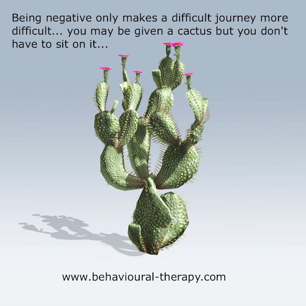 Being negative only makes a difficult journey more difficult #ThursdayThoughts #IQRTG #REBT #PositivePsychology