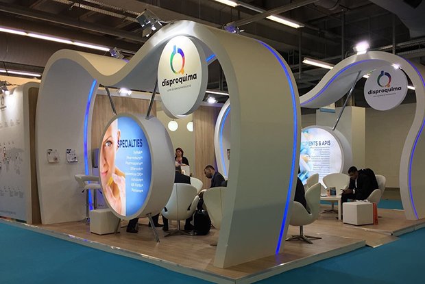 SSERRIstands's tweet photo. #felizfinde Os enseñamos los #stands que hemos diseñado para Blanver y Disproquima en @cphionline @CPhIWW #CPhI2017 #pharmaceuticals #fair https://t.co/8cEcLsBKDi