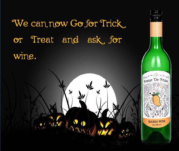 PomarDeFrutas's tweet photo. So many reason for a wine night. Get your #halloweenwine now. #pomardefrutas #mangowine #wine #winery https://t.co/33L9KdBwtv