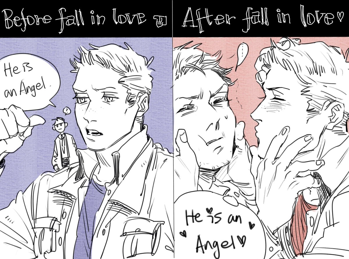 Turtle_GH's tweet photo. #Supernatural #spn #spnartwork #destiel #Castiel #DeanWinchester #cass #dean https://t.co/zSakjxpqYD