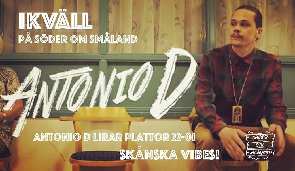 Soderom's tweet image. Vi är riktigt glada att ha Antonio-D med oss ikväll! Näst sista dagen!! Join us!