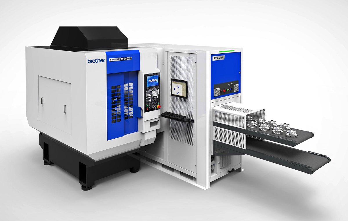 wmtcnc's tweet photo. New integrated, plug & play, auto-loading solution makes the Brother Speedio range even more productive
#Feedio
#nothingfaster https://t.co/F4DzJNu0mH