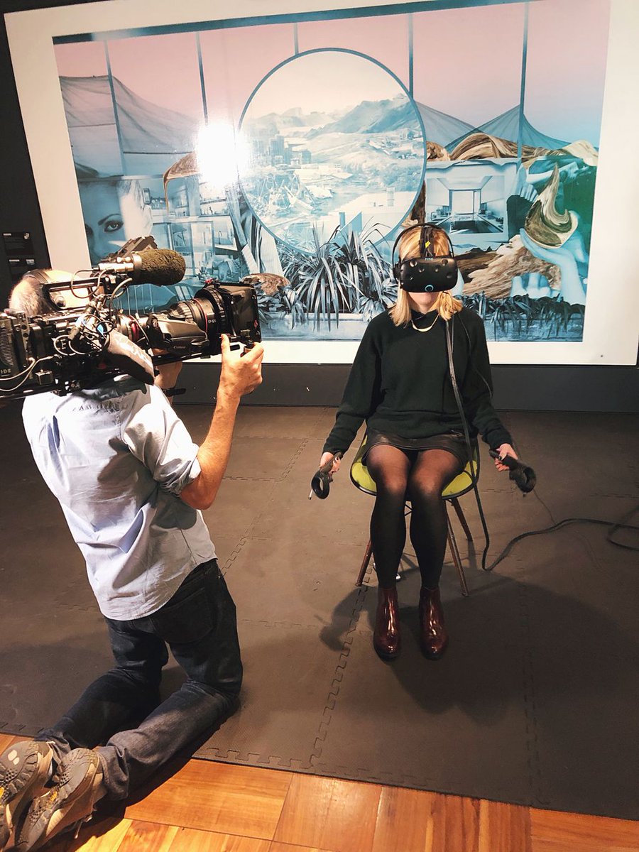 vbwrks's tweet photo. Filming a trial of #VReflectMe at @DigiCatapult #London with @jeanmackenzie @BBC #virtualreality #vbwrks #embodiment #wip #digicatapult https://t.co/PF3hZdIlgK