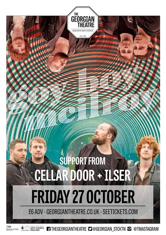 This is TONIGHT! <a href="/GoyBoyMcIlroy/">Goy Boy McIlroy</a> at the <a href="/georgian_stcktn/">The Georgian Theatre</a> with support from @CellarDoorOffic &amp; <a href="/ilserUK/">ILSER</a>.

I can’t wait! See you there 👀