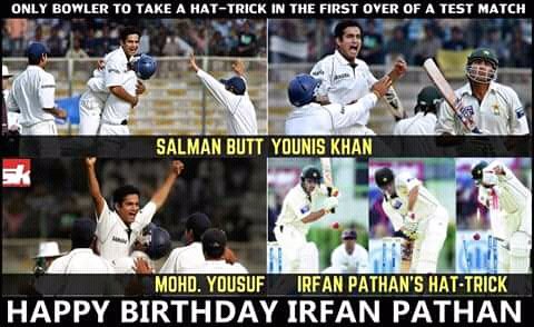 Happy birthday Indian all time good all rounder Irfan pathan , i miss u so much  Indian squad ,pls back quickly 