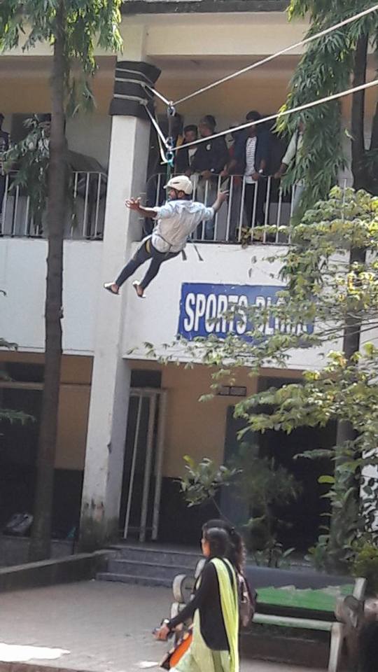 gethnaa_gok's tweet photo. Pictures of Adventure Awareness Program held at R C college where 4 types of adventure activities were demonstrated #Gethnaa #Adventure https://t.co/6ZMXmTVq8m