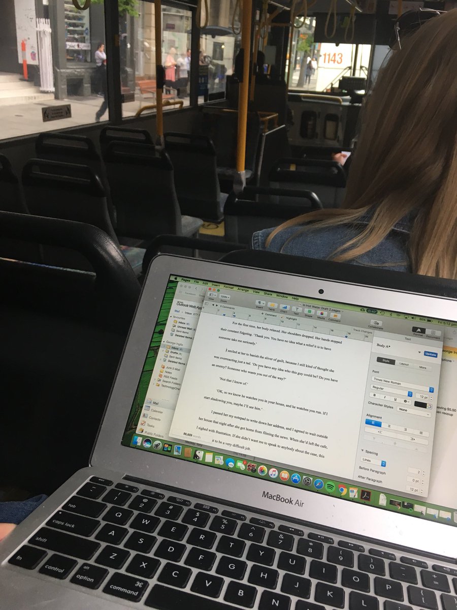 rfreeborn's tweet photo. Grabbing productivity in the nooks and crannies of life. #amwriting #amediting #buswriting https://t.co/ItdnpKu4h3