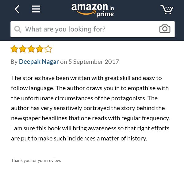SanyaRunwal's tweet photo. I hope the #TenDollarBride brings awareness to our society. Thank you #DeepakNagar for your review! 

Order now: https://t.co/Rv7DmB4jvd https://t.co/Ms0GDXGPTj