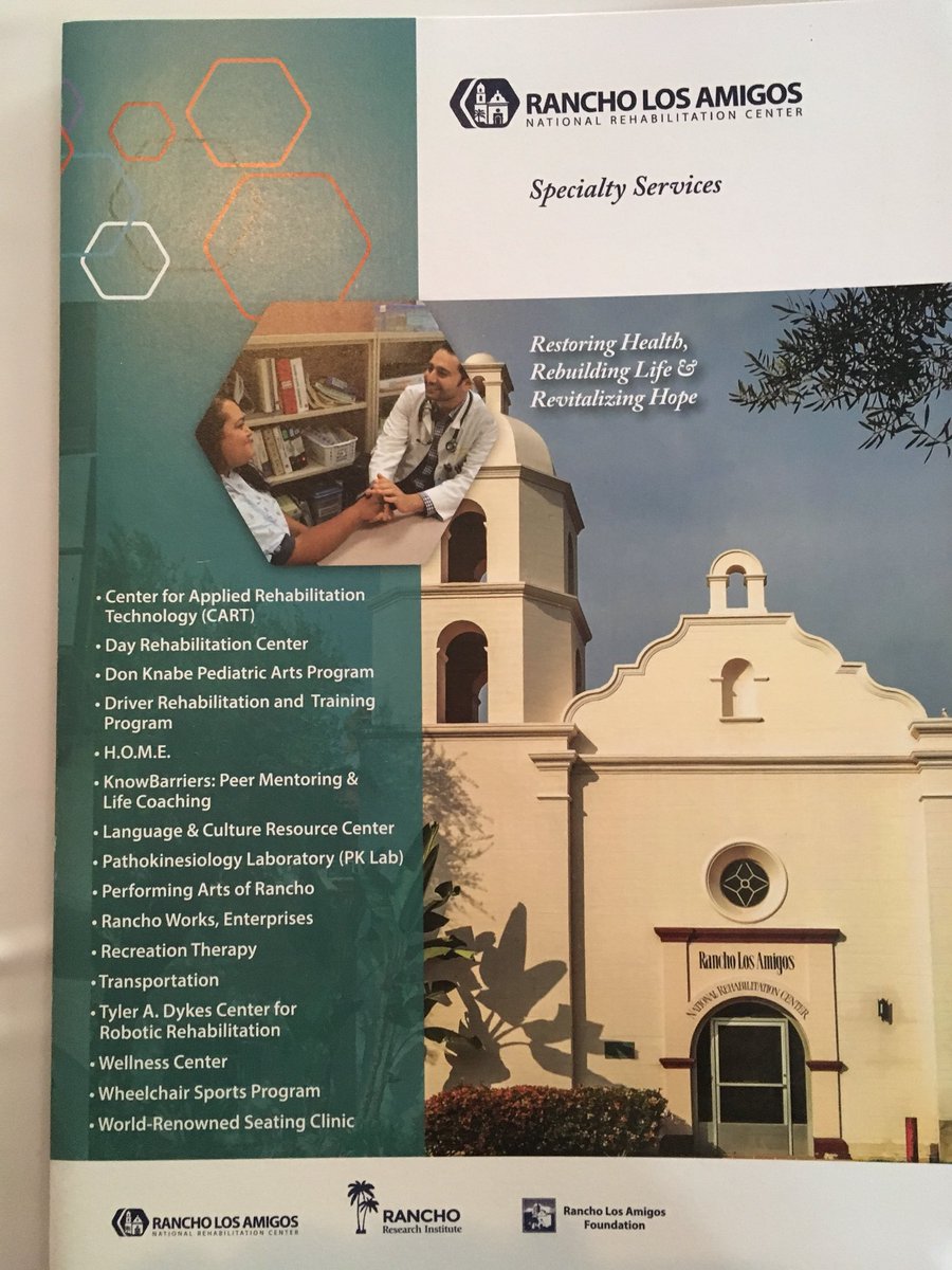 ShawnPhippsPhD's tweet photo. Rancho’s Specialty Programs in Rehabilitation @RanchoRehab @RanchoFdn @AOTAInc @ACRMtweets #ACRM2017 #PIRR2017 https://t.co/gNVUko193C