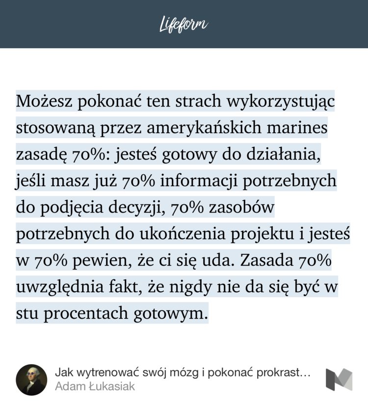 lifeformpl's tweet photo. „Jak wytrenować swój mózg i pokonać prokrastynację — metody potwierdzone przez naukowców z Harvardu” https://t.co/EvcIcOzShK https://t.co/FCtFmBxDLB