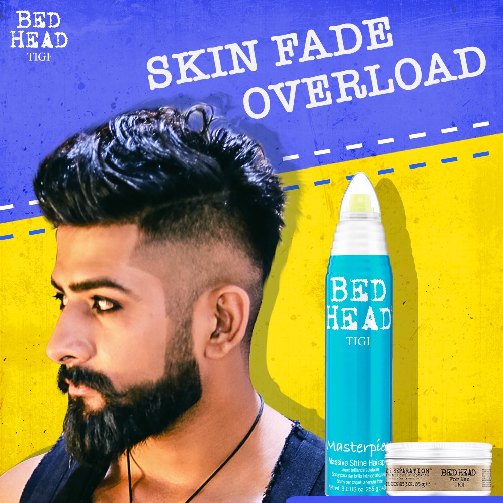 Clean low, heavy top - it doesn’t get better than that. Apply TIGI Bed Head Matte Separation to style and blowdry for stay. Spray TIGI Bed Head Masterpiece hairspray for hold and a finishing touch.
#TIGIBedHead #YourHairYourWay #TIGIBackstageHeroes #2017