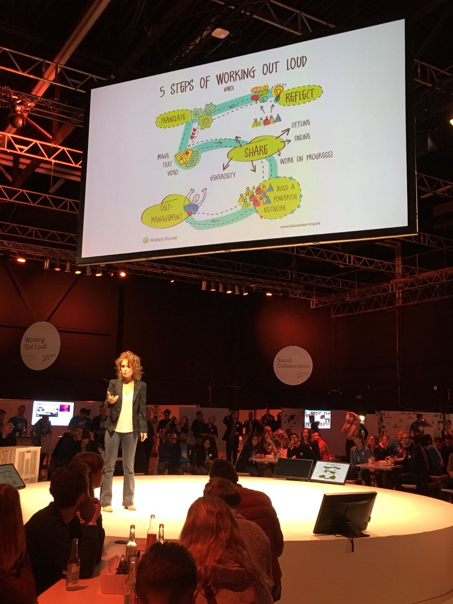 Clemence_Lemon's tweet photo. The 5steps of #WoL by @IsabelDeClercq at #NWC17 @DigitalLife_DAI #newwayofworking #learning #network #collaboration https://t.co/XCxSwcpSW9