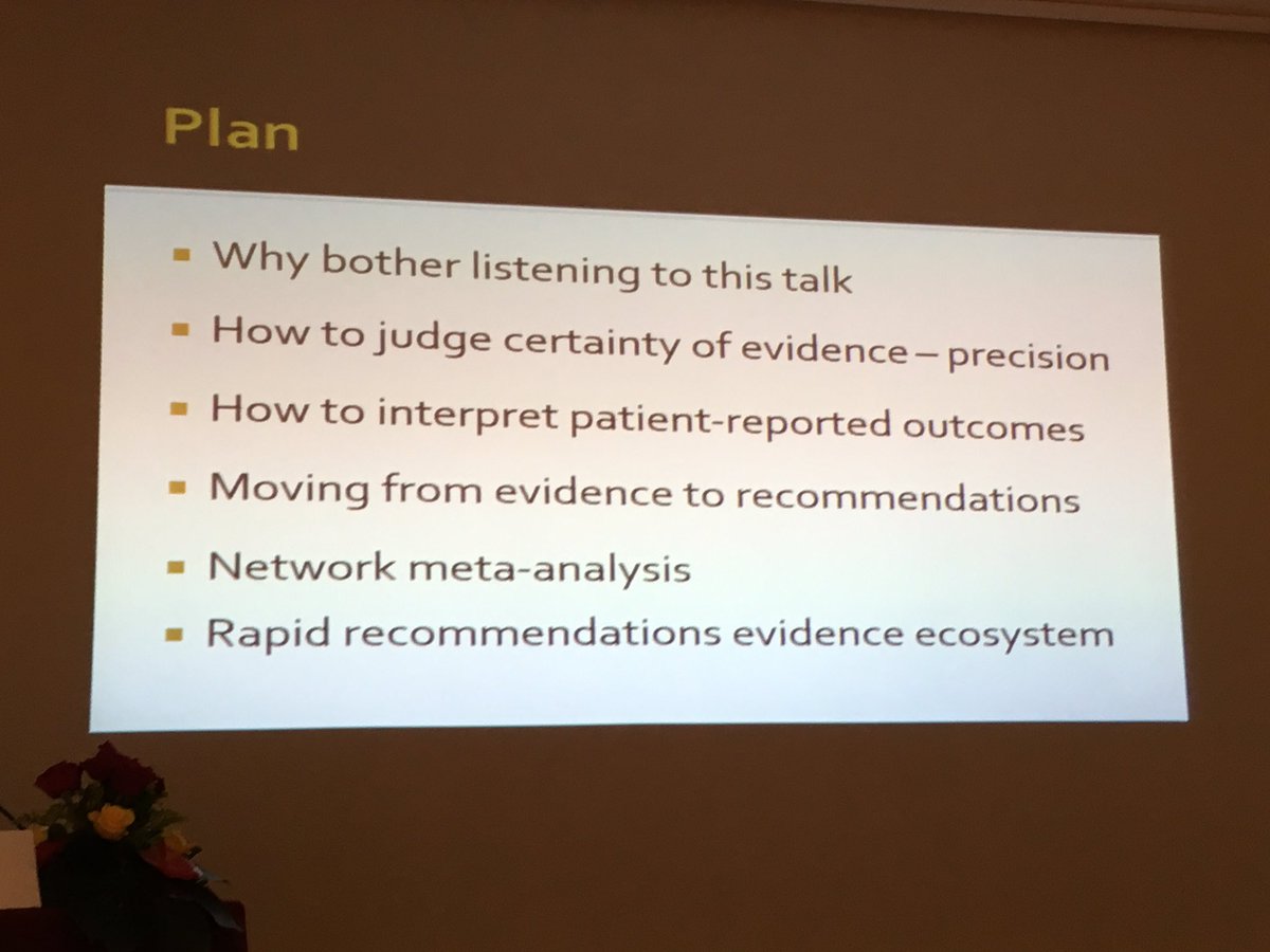 Cartabellotta's tweet image. #EBHC2017: #Guyatt recent innovation on #GRADE @GRADE_McMaster @USGRADEnet @schunemann_mac @BMJ_CE