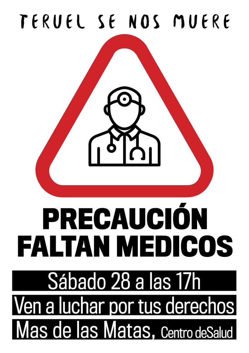 ZCelemin's tweet photo. @MesaDefensaSani @matsmadrid @mareablancazgz
#sanidad #teruelesiste #espanarural
La Sanidad drcho Xra no dspoblación
https://t.co/O7Hu3y1RpY