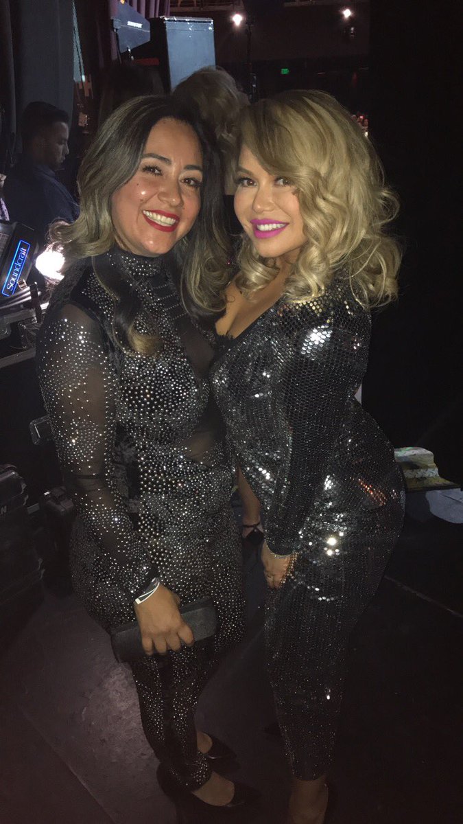 LauraCMolinar's tweet photo. She is so beautiful!! I promise I am not a groupie but I love @chiquisoficial such an honor. Much love to her... #BMFShowAnniversary https://t.co/0PHRD9RSTg