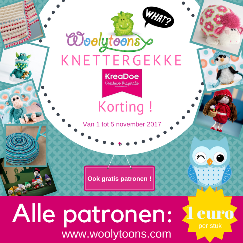 What ?! Hold your horses ! Nog maar een paar nachtjes slapen en dan gaan we los ! Knettergekke KreaDoe korting bij <a href="/Woolytoons/">Woolytoons</a>