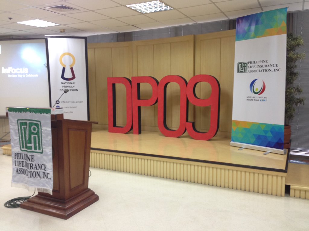 PrivacyPH's tweet photo. Happening now: #DPO9 for Life Insurance at the Institute for Asia and the Pacific Function Hall, BPI-Philam Bldg, Makati https://t.co/4mMimBWmHY