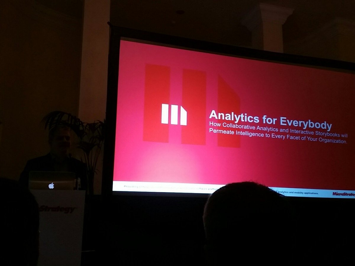 manucivica's tweet photo. Analítica para todos... uno de los objetivos principales de Microstrategy 10.9. Escuchando a François Cadillon en #MSTRsymposia https://t.co/CyIzV29flT