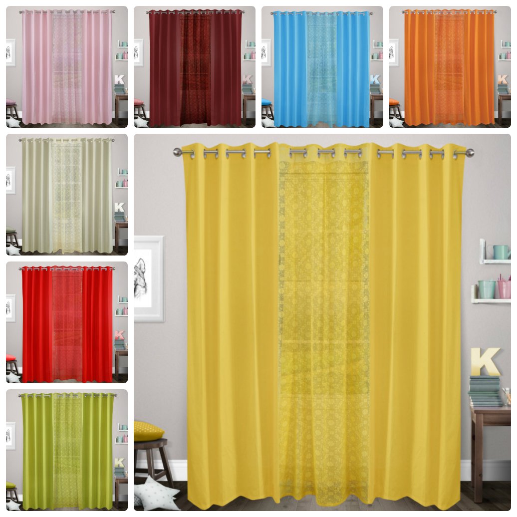 DekorWorld's tweet photo. Dekor World Maroon Plain Cotton With Net Curtain Combo. Set (Pack of..For more info visit... https://t.co/ZFCgBb1rEN https://t.co/NCUZYdHbgS