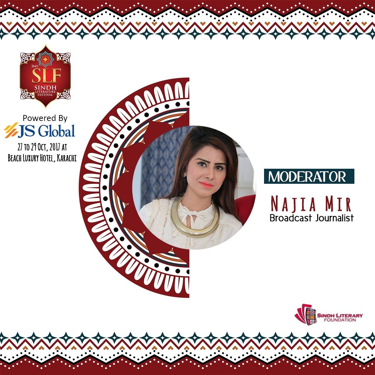 3rdSLF2018's tweet photo. 2ndSLF2017 from 27th till 29th OCT, 2017 at Beach Luxury Hotel, Karachi
 #SLF2017 https://t.co/Y1KtBFixTA