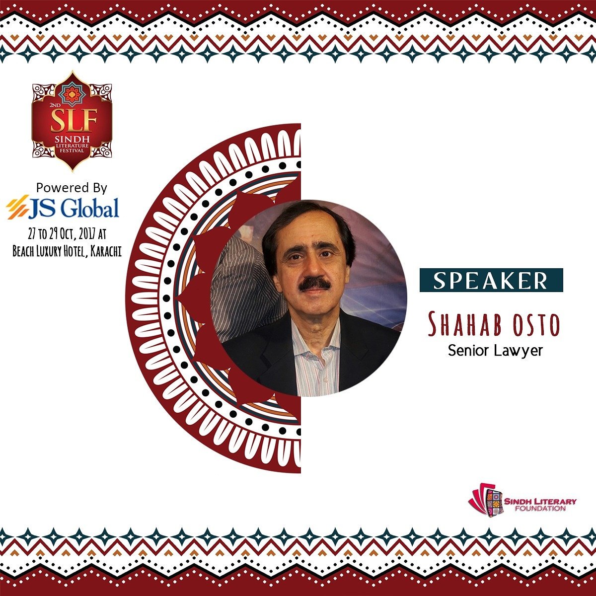 3rdSLF2018's tweet photo. 2ndSLF2017 from 27th till 29th OCT, 2017 at Beach Luxury Hotel, Karachi
 #SLF2017 https://t.co/sUruM463aP
