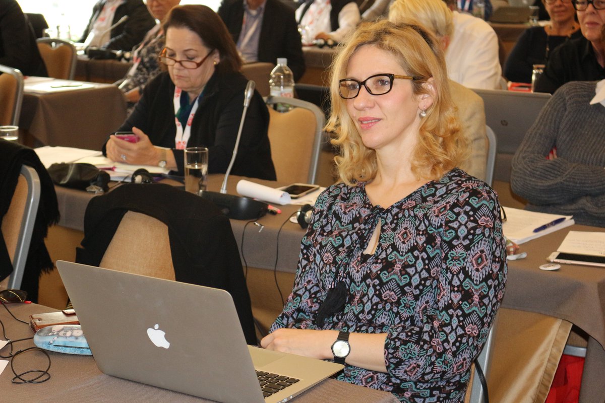 hddu_hr's tweet photo. Članica Izvršnog odbora @am_vrdoljak aktivno sudjeluje, a podmladak (Ivona Kundert i @franamarija) sve pažljivo sluša #fiaexec2017 https://t.co/QET2eOQMko