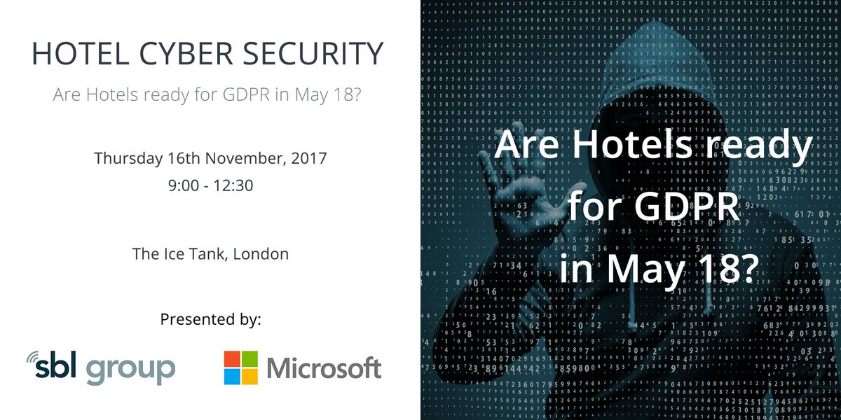 Learn how to defend your hotel's data, reputation &amp; revenue. Register for your seat now: goo.gl/dAo33E #Microsoft #CyberSecurity