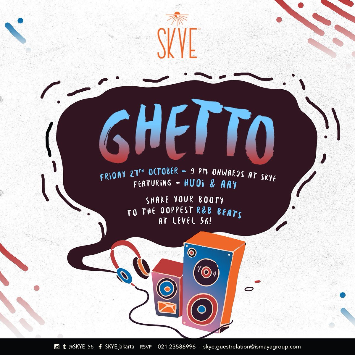 It's Friday night &amp; GHETTO is here to start your weekend right TONIGHT! Performing for you are Hudi &amp; Aay, bringing their dopest R&amp;B beats!
