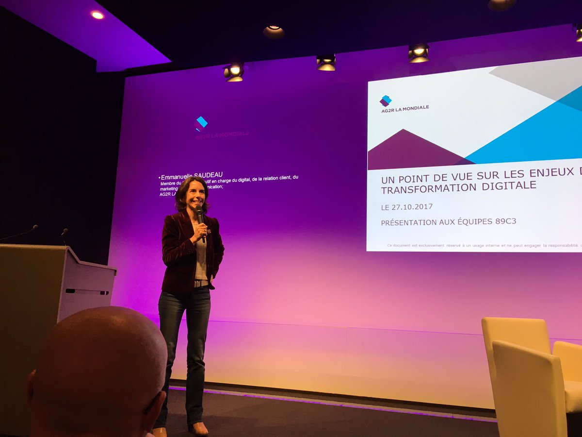 Nathalie_Tarall's tweet photo. Point de vue de @Emma_Saudeau sur les enjeux de la transformation digitale #89c3 #DigitalWeekBPCE https://t.co/6t2hpDk4X8