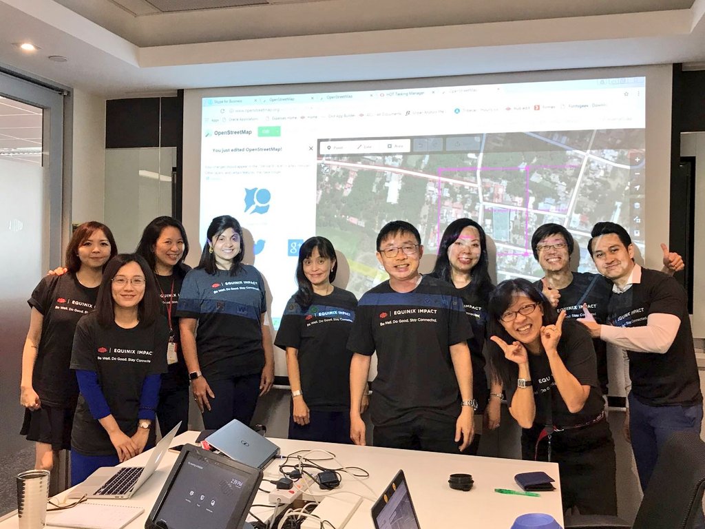 emsterdamn's tweet photo. Giving back. #RedCross #equinix @EquinixCareers @Equinix @RedCross #missingmap #charity #colleagues #legaldepartment #work https://t.co/Kgg5uU3J20