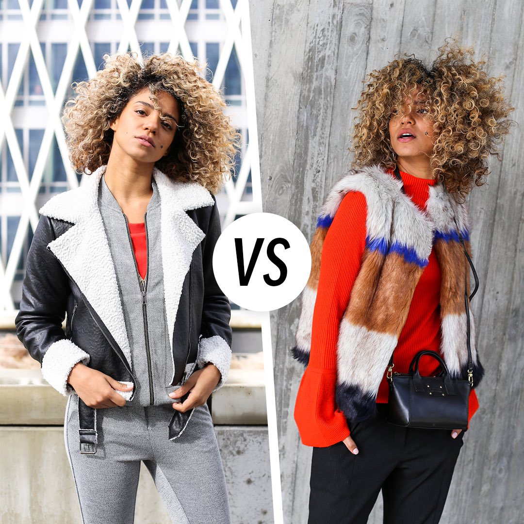 The fashionbattle of the (faux) fur. So, do you like tough or fluff? #Juttu #FashionBattle #Lifejackets #JacketsForLife